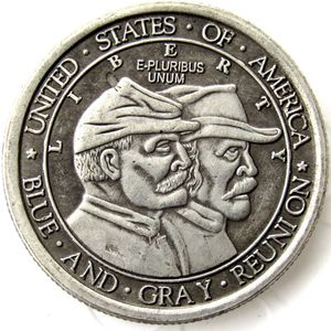 US 1936 bataille demi-dollar argent plaqué artisanat commémoratif copie pièce de monnaie métal meurt fabrication prix d'usine