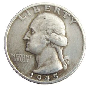 US 1945 P/D/S Washington Quarter Dollars Verzilverde Copy Coin