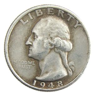 US 1948 P/D/S Washington Quarter Dollars Silver Plated Copy Coin