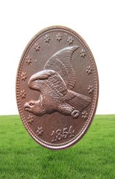 Ensemble américain de 18541858 5 pièces, nouvelle copie artisanale d'aigle volant, ornements de pièces de monnaie, accessoires de décoration pour la maison, 2310158