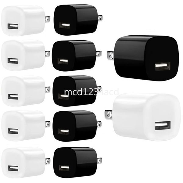 US Ac Home Travel USb Cargador de pared 5V 1A Adaptador de corriente Cargadores USB para iPhone 15 12 13 14 Samsung Galaxy S6 S7 S20 S22 M1 Reproductor de MP3