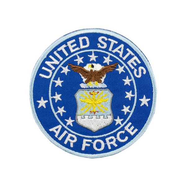 US Air Army broderie fer sur patchs pour vêtements militaire aigle décoration moral gilet veste Force accessoires personnalisé Badges234x