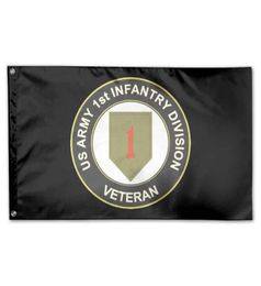 Ejército de la División de Infantería del Ejército de EE. UU. Flagal de 3x5ft Impresión 100d Polyester Club Sports Indoor con 2 arandelas de latón7576249