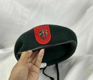 Béret vert du 7e groupe des forces spéciales de l'armée américaine, magasin de chapeaux avec insignes Sf des forces spéciales7296628