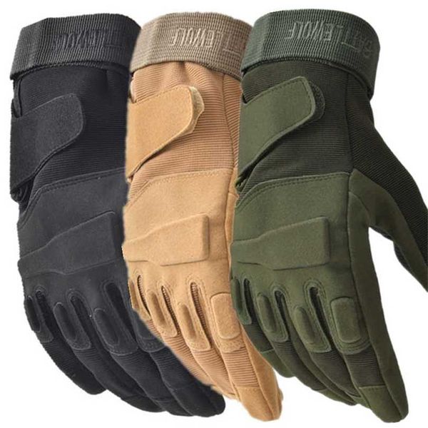 Gants tactiques de l'armée américaine sports de plein air militaires Combat complet des doigts moto fibre de carbone écaille de tortue hommes 211124