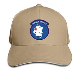 Licencia de experto en la jungla del ejército de EE. UU. Capilla de béisbol de béisbol Sandwich Peaked Hats unisexos Mujeres Mujeres de béisbol deportes al aire libre Hiph7821418