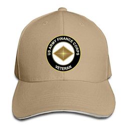 US Army Veteran Finance Corps Unisexe Ajustement Baseball Caps Sports à l'extérieur chapeau d'été 8 couleurs HIP HOP FACT CAP FORME 9659257