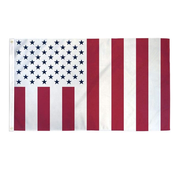 Drapeaux de la paix civile américaine en Polyester 100D, 3' x 5' pieds, expédition rapide, couleurs vives avec deux œillets en laiton