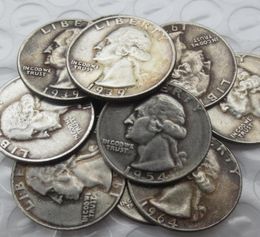 US Coins Un conjunto de 19321964PSD 14pcs Craft Washington Quarter Copy Decoration Coin1642015