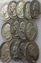 US Coins Un ensemble de 19321964PSD 14PCS Washington Quarter Dollar Copie décorer COIN7127736
