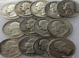 US Coins Un conjunto de 19321964psd 14pcs Washington Quarter Dollar Copy Decorate Coin9869185