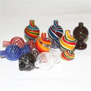 US Color Peak Glass Roaging koolhydraten Cap Fit Peaks Insert Heady Bubble Caps for Quartz Banger Water Bongs Dab Rigs Pipes