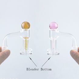 Entièrement souder Blender Bottom Fumée Terp Slurper Quartz Banger Nails Avec Perles Et Vis Suitfor Bongs En Verre