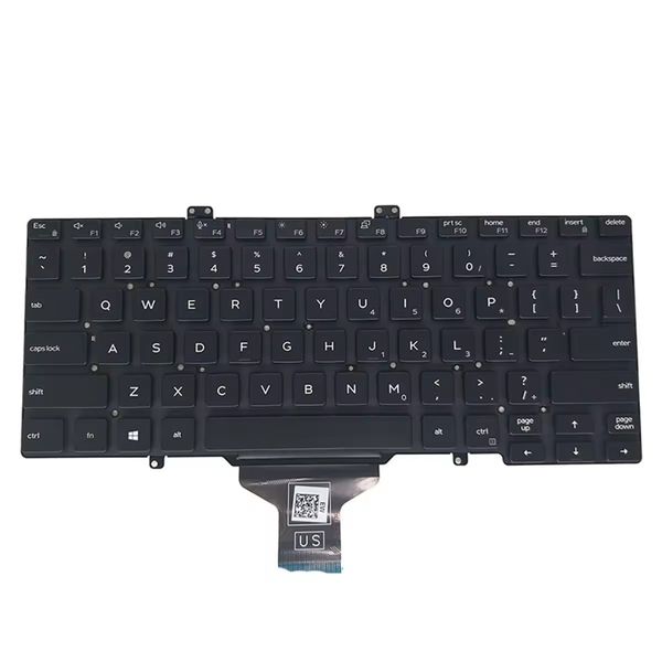 Clavier américain anglais américain pour Dell latitude 5400 5401 7400 3400, noir, sans cadre, spécifications 0GY5TC GY5TC CN-GY5TC 0GY5TC-DFH00