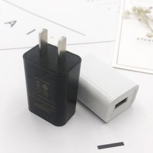 US EU Plug Adaptateur de chargeur mural universel 5V 1A pour téléphones mobiles Adaptateur secteur de tête de chargement USB pour petits appareils numériques DHL FEDEX UPS LIVRAISON GRATUITE