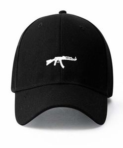 US Fashion Ak47 Snapback Hip Hop Cap Top Vendido Uzi Gun Baseball Capp Curve Visor 6 Painel Chapéu Casquette De Marque 2010192174969