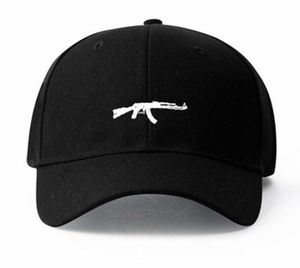 Mode américaine Ak47 Snapback Hip Hop Casquette meilleure vente Uzi Gun Baseball Capp courbe visière 6 panneau chapeau Casquette De Marque 2010198958960