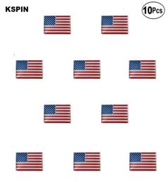 Badge de badge de badge de drapeau à drapeau de drapeau américain 10pcs beaucoup07072921