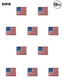 Badges de badge de badge de drapeau de drapeau de drapeau américain 10pcs beaucoup07814014