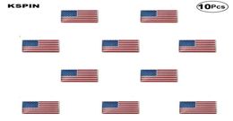 Drapeau américain épinglette drapeau badge broche broches insignes 10 pièces un Lot08931318