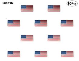Drapeau américain épinglette drapeau badge broche broches insignes 10 pièces un Lot06092389