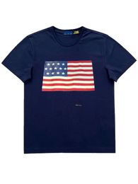 US FLACH Large Men's T-shirt Designer Créateur à manches courtes à manches courtes à manches courtes à manches courtes 2024 Nouvelle mode décontractée 100% coton S-2xl