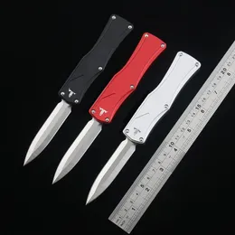 DQF Versión MT US Cuchillo de estilo italiano HE-RA Autodefensa Táctica D2 Hoja Mango de aluminio EDC Acampar al aire libre Lucha Cuchillos automáticos C07 Padrino 920 A07 BM