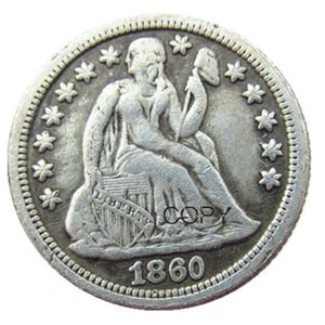 US Liberty assis Dime 1860 P S artisanat argent plaqué copie pièces de monnaie matrices en métal usine de fabrication 2616