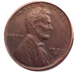 US Lincoln One Cent 1933-PSD 100% pièces de monnaie en cuivre, matrices artisanales en métal, usine de fabrication 203a