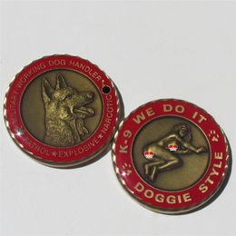 Amerikaanse militaire K-9 Working Dog Handler Challenge Coin