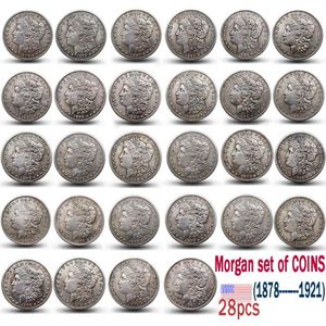 Nosotros Morgan MONEDAS 1878-1921 juego completo de 28PCS copia coin281E