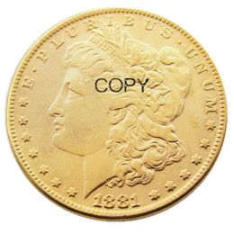 Morgan Dollar américain 1878CC-1893CC, pièce de monnaie artisanale plaquée or, matrices en métal, fabrication, prix d'usine