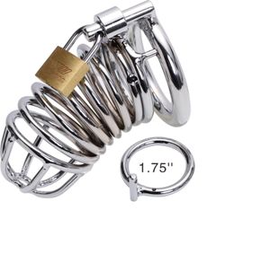 US New Sexy Locking Male Gay Chastity Device Cage Steel Fetish Bondage #R172