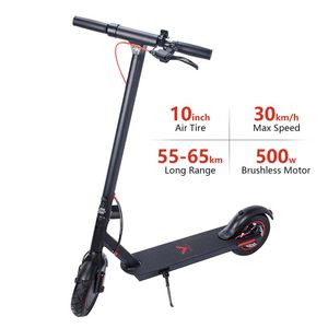 Patinete inteligente plegable sin impuestos de EE. UU., monopatín de 55-65km de alto alcance, 36v, 15Ah, 10 pulgadas, neumático de aire, Control por aplicación V10272S