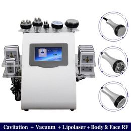 US Plug 2020 HOT PRODUCT 6 in 1 vacuümlaser radiofrequentie RF 40K Cavi Lipo Slimming Ultrasone Liposuction Cavitation Machine voor Spa