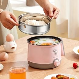 Cuisinière électrique pour une personne de 6,9 pouces US Plug, pour la cuisson de nouilles instantanées et de hot pot, petite mini cuisinière multifonction pour la maison et les dortoirs,