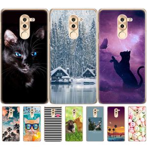 Telefoon Geval Voor Huawei Honor 6X Soft Tpu Silicone Back Cover 360 Volledige Beschermende Afdrukken TransparenT Clear Coque