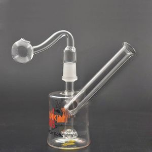 Tuyau de brûleur à mazout bong en verre de narguilé États-Unis populaires dunkin tasses conduites d'eau cage à oiseaux matrice perc recycleur dab rigs machine à rouler les cigarettes avec tuyau de brûleur à mazout mâle de 14 mm