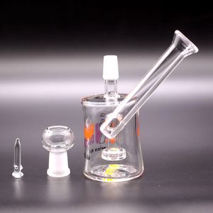 Mini Hitman Bongs Verre Dab Tasses Tuyaux D'eau Narguilés Percolateur Recycleur Huile Rigs Perc Fritté Cigarette Rouleuse