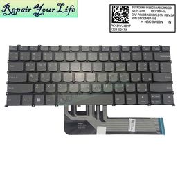 Clavier rétro-éclairé arabe russe américain pour Lenovo IdeaPad slim 5 14iil 5-14IIL05 14ITL05 Flex 5 14ARE05 clavier anglais SN20M61485 HKD230825. 230824 HKD