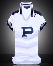 Amerikaanse maat ontwerper Polo Shirt City Custom Fit Mesh Men T -shirt Letter Polo Team Custom Fit S5XL2758213