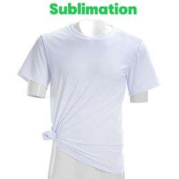 Amerikaanse maten sublimatie wit T-shirt warmteoverdracht blanco bleekmiddel shirt volledig polyester tees voor mannen vrouwen kind shirt met ronde hals ups