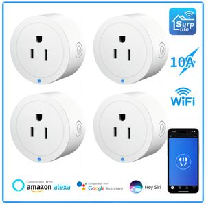 US Smart Plug Mini Smart Socket WiFi 10A Remote Vioce Group Surplife App Control Control Timing Smart Home Alexa Google Home