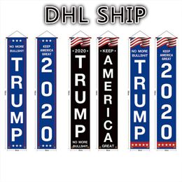 US STOCK, 180 * 30cm Decor Banner Trump Flag America Again pour le président USA Donald Trump Election Banner Flag Donald Flags FY6065