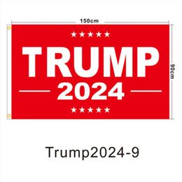 Trump Verkiezing 2024 Trump Houd Vlag 90 * 150cm America Hanging Great Banners 3x5FT Digitale Print Donald Trump Flag 20 Kleuren Decor