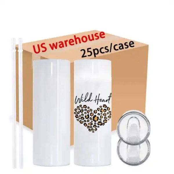 US Stock 20oz Nouveaux gobelets en acier inoxydable Sublimation Bouteille d'eau Tasse de voiture Poignée de bière froide Verre Tasses de voiture Bouilloire de voyage en plein air g1215