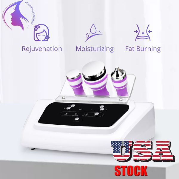 US STOCK 3 IN1 40K Cavitation Ultrasonique Minceur Brûleur De Graisse Contour Sculpture Soins Du Visage Trois Sondes