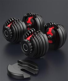 US Stock verstelbare Dumbbell 552 5lbs 24kg fitness workouts Dumbbells Gewicht Build Toon uw krachtspieren Outdoor Sports Equi1616496