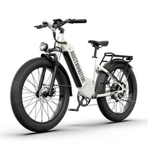US STOCK AOSTIRMOTOR QUEEN Electric Bike 52V 1000W Mountain Ebike 52V 15Ah Battery 26Inch 4.0 Fat Tire Color-U-LCD Display Hydraulic Brake Double Shoulder Big Fork