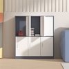 Armoire à casiers HomePlus - 6 casiers muraux en métal pour le stockage à l'école/à la maison - Organisateur de chambre spacieux avec entrée à clé